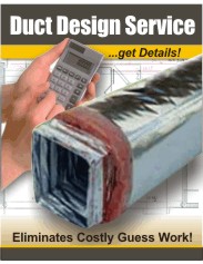 Duct sizing service