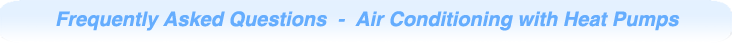 air conditioning with heat pump faq's