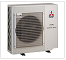 Mitsubishi multi-room ductless air conditioning heat pumps