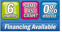 Get 6 months same as cash on central air conditioning and heating systems