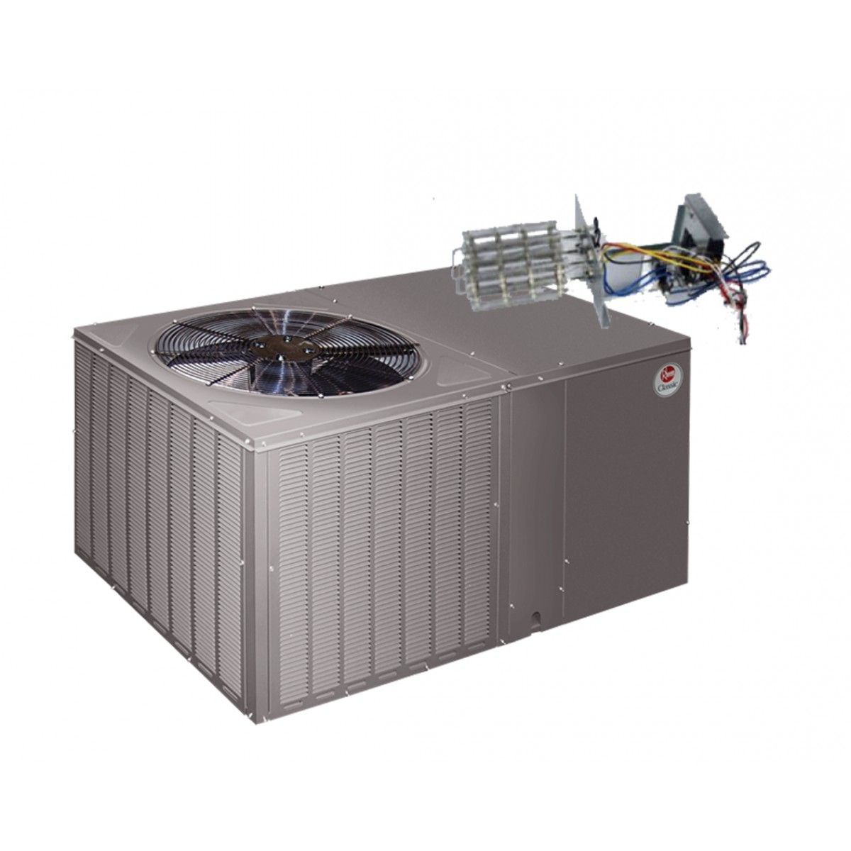Rheem 14 Seer 3.5 Ton Heat Pump Package Unit Horizontal