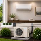 Daikin Polara wall-mount mini-split heat pump system installed in a residential home