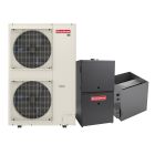 Goodman 5 Ton 17 SEER2 Dual Fuel Side Discharge Heat Pump & Gas Furnace Hybrid System - Inverter Heat Pump, 100,000 BTU 80% AFUE Low NOx 2-Stage Variable-Speed Upflow Furnace, R32