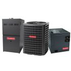 2-ton Goodman AC system with evaporator coil and 80