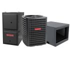 Goodman 5 ton AC condenser GLXS5BA6010 with 80‚000 BTU 96% AFUE Ultra-Low NOx Gas Furnace GR9S960805CU and evaporator coil CHPTA6030D3