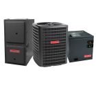 3-ton Goodman AC system with evaporator coil and 80
