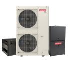 Goodman 3 Ton 18.2 SEER2 Dual Fuel Side Discharge Heat Pump & Gas Furnace System - Inverter Heat Pump, 100,000 BTU 80% AFUE 2-Stage Variable-Speed Horizontal Low NOx Furnace, California Compliant, R32
