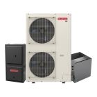Goodman 5 Ton 15.8 SEER2 Variable-Speed Inverter AC & Gas Furnace System - Two-Stage Variable-Speed 100,000 BTU 96% AFUE Gas Furnace, Downflow, R32