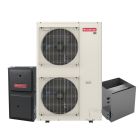 Goodman 5 Ton 16 SEER2 Variable-Speed Inverter AC & Gas Furnace System - Two-Stage Variable-Speed 120,000 BTU 96% AFUE Gas Furnace, Upflow, R32