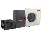 Goodman 5 Ton 15.5 SEER2 Dual Fuel Side Discharge Heat Pump & Gas Furnace Hybrid System - Inverter Heat Pump, 100,000 BTU 80% AFUE 2-Stage Variable-Speed Horizontal Furnace, R32