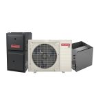Goodman 2 Ton 19 SEER2 Variable-Speed Inverter AC & Gas Furnace System – 60,000 BTU 97% AFUE Modulating Variable-Speed Upflow Gas Furnace, R32