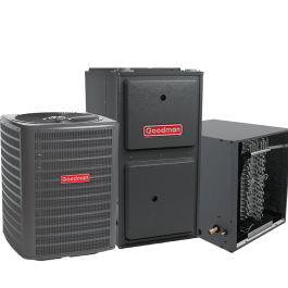 Goodman Furnace AC Unit Combo | 5 Ton, 14.3 SEER2 u0026 96% 120000 BTU Gas  Furnace