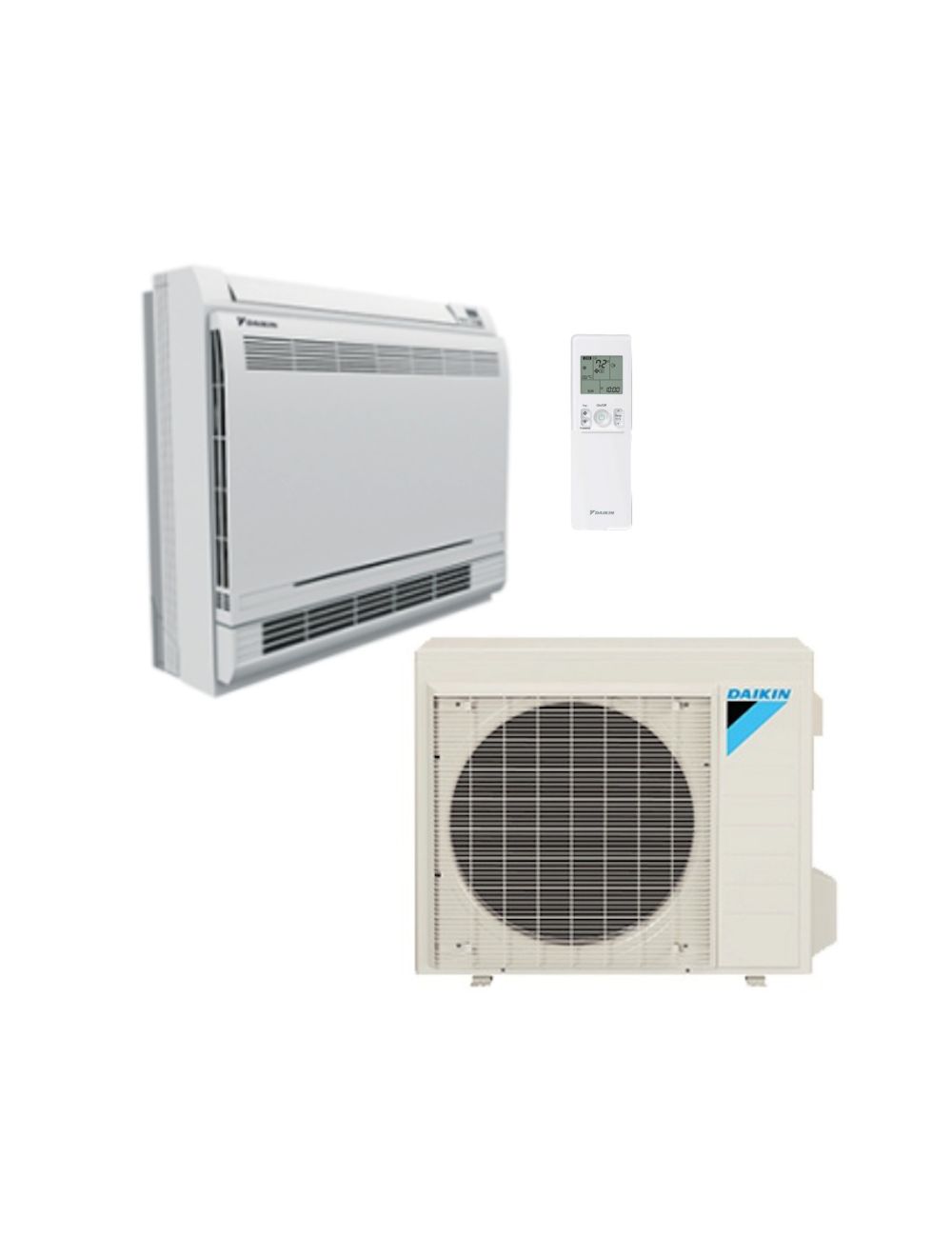 Daikin 9000 BTU Mini Split Floor Mount Heat Pump Aurora 19.5 SEER2 System