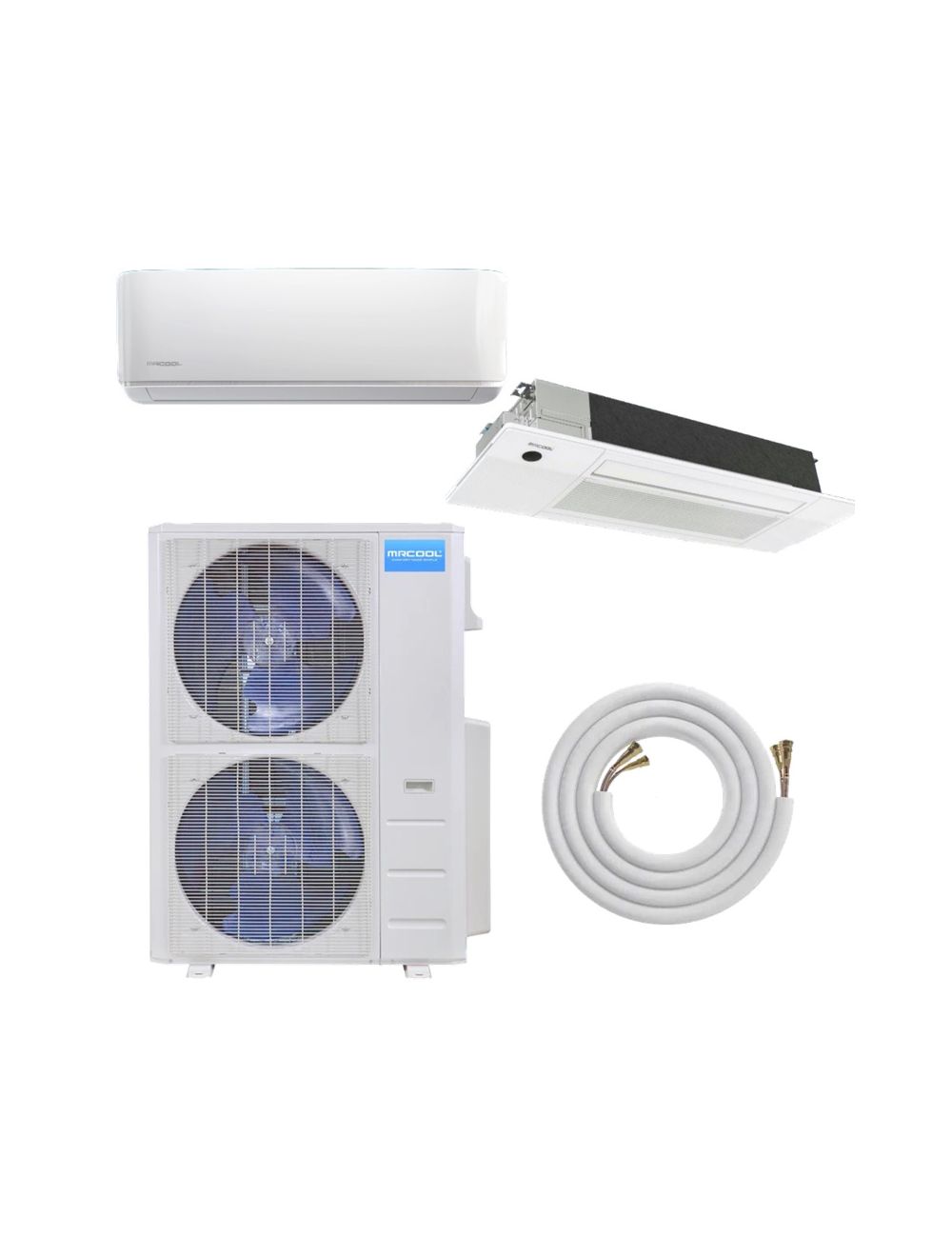 MrCool Customizable 4 Zone 48000 BTU 4th Gen DIY Heat Pump Mini Split System