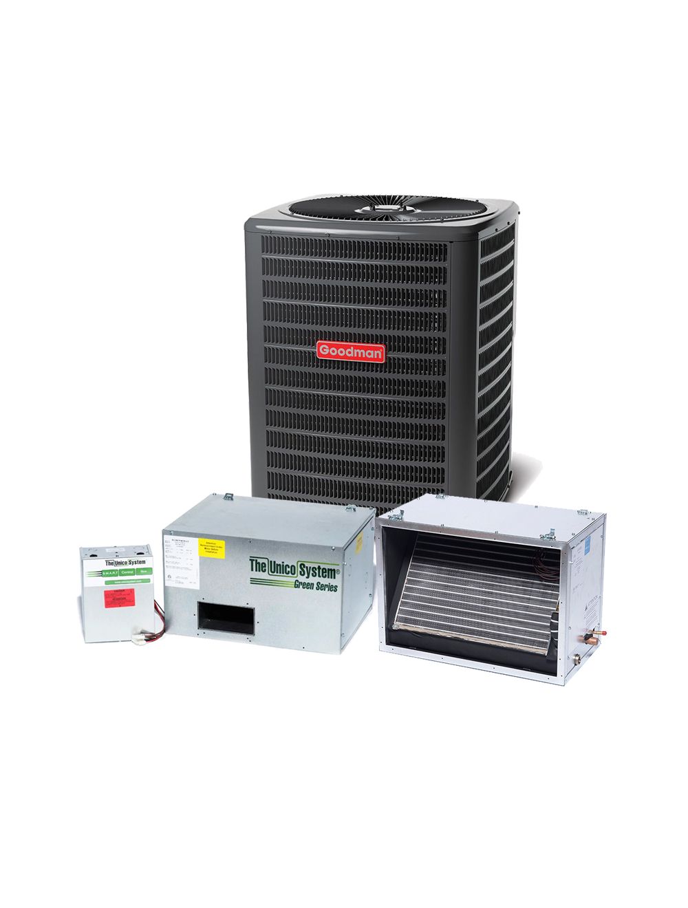 Unico High Velocity Straight Cool AC System – 1.5 Ton| Free Design Support!