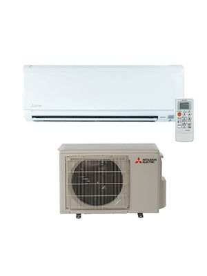 Mitsubishi 12k Btu 17 Seer 115v Heat Pump Ductless Mini Split System With Blue Fin Anti Corrosion Treatment - Wall Mounted Heat And Air Conditioning