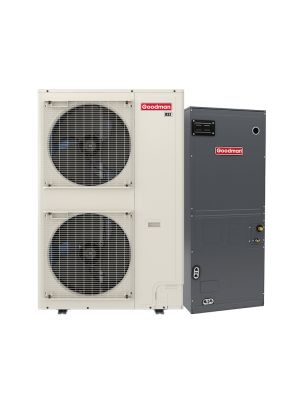 Goodman 4 Ton 18 SEER2 Variable-Speed Inverter Heat Pump System - 5 Ton Air Handler, 24.5-inch, Cabinet, R32