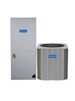 MrCool Signature 1.5 Ton Central Heat Pump System with Multi-Position Air Handler – 14.3 SEER2, R454B