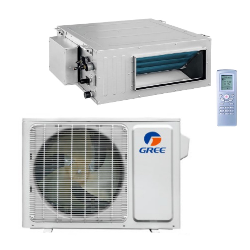 GREE 12,000 BTU 20.5 SEER Ductless Heat Pump Mini Split AC Ducted System  Gen3 Vireo Series
