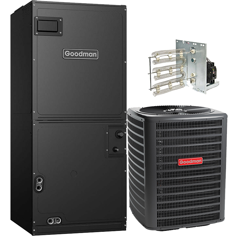 Goodman 3 Ton 15.2 SEER2 Heat Pump System w/3 Ton A/H
