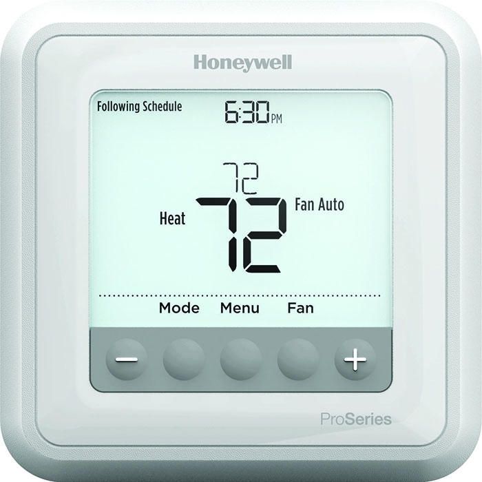 Honeywell T4 Pro Series Programmable Thermostat - Heat Pump 1C/2H