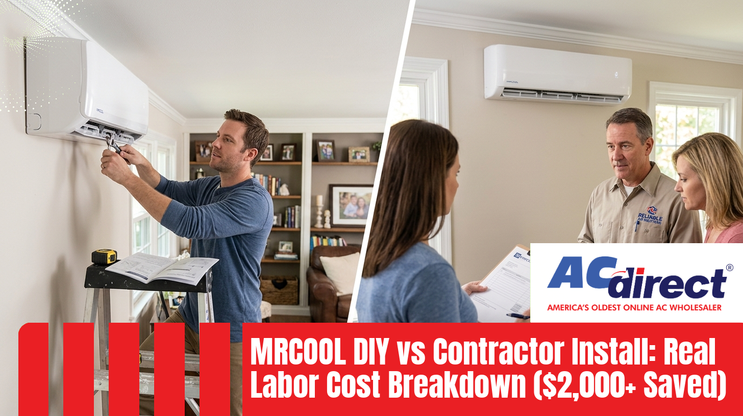 MRCOOL DIY vs Contractor Install: Real Labor Cost Breakdown ($2,000+ Saved)
