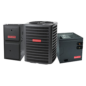 Split AC systems with gas furnace