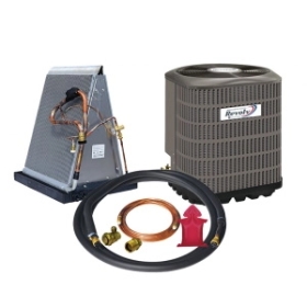 AC heat pump systems for mobile home with exisiting furnace