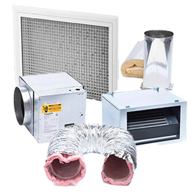 Unico high velocity Air Conditioning components
